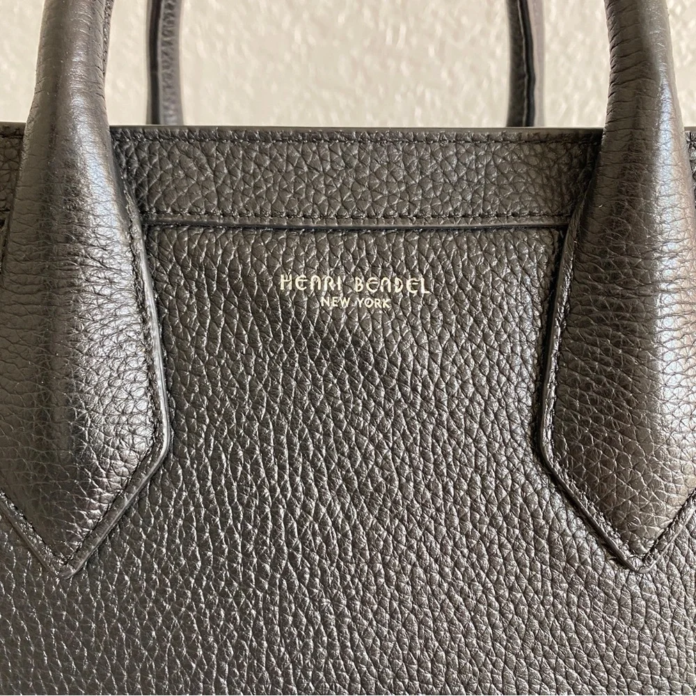 Henri bendel convertible black leather backpack